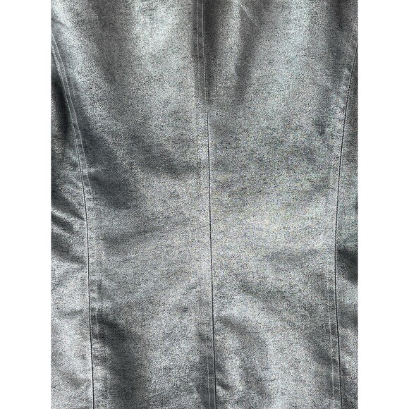 Chicos Silver Metallic Gray sparkle shine vest Blouse Shirt Womens 2 US L (15 - Picture 5 of 7